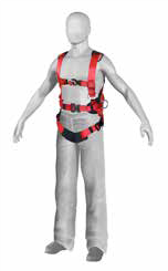 Jacket Harness with work positioning Front
